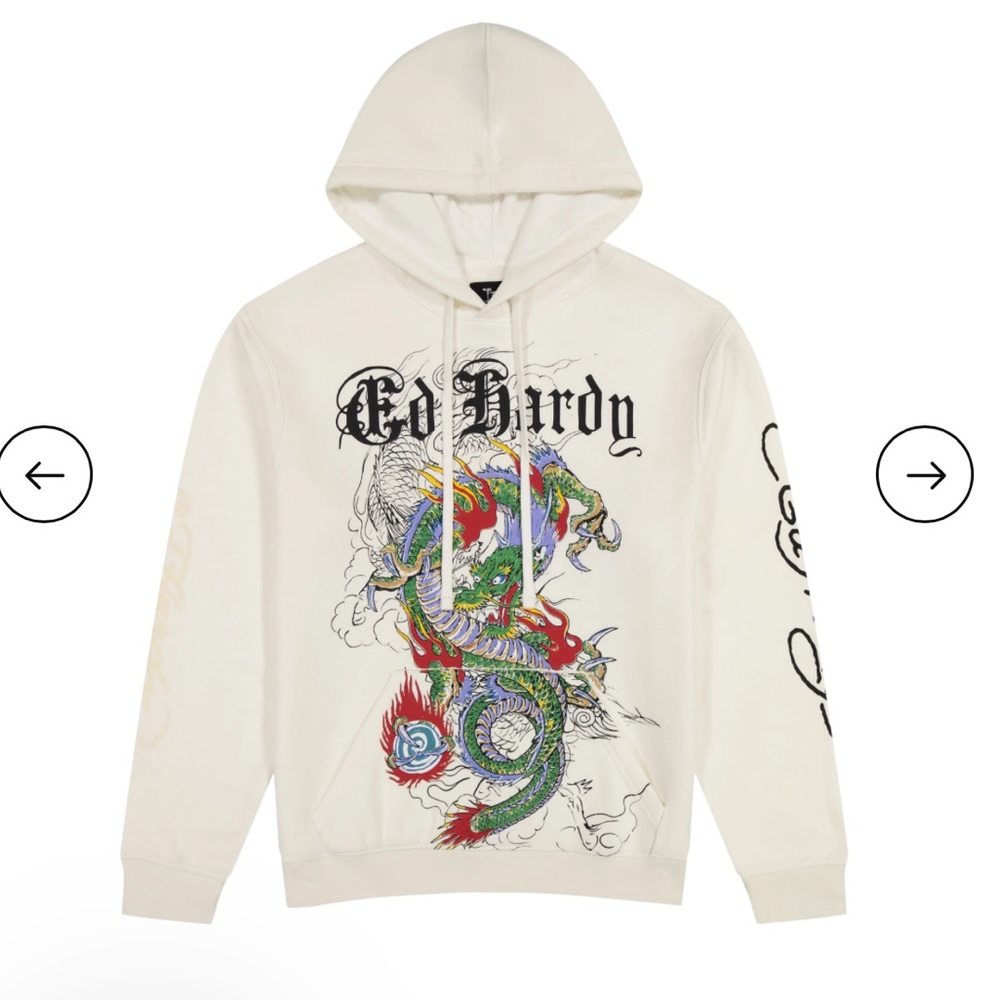 Ed Hardy Japan Dragon Ivory
Pullover Hoodie